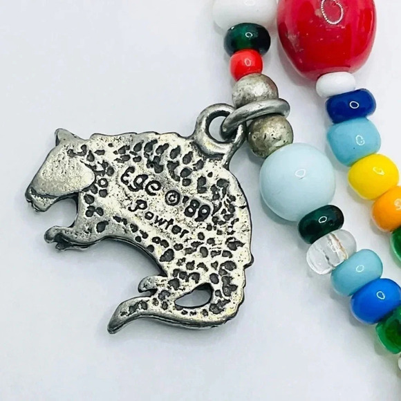 Vintage Beaded Pewter Zuni Sun Sweater Dress Clip signed EGE 89 - Picture 7 of 8